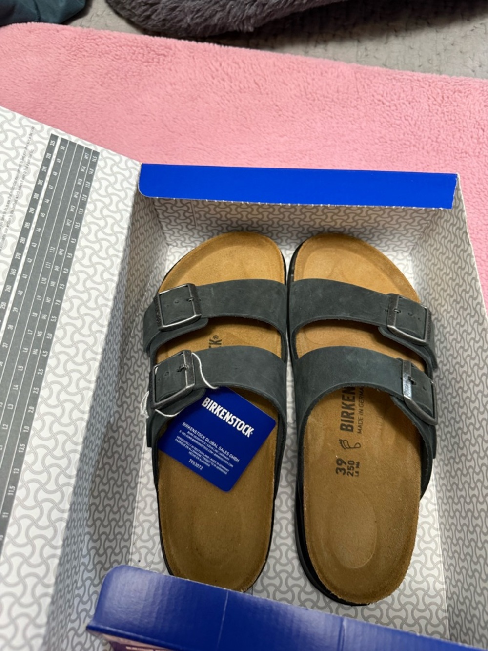 Birkenstock Boxed Arizona Sandals in Gray